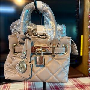Badgley Mischka Mini Quilted Handbag NWT